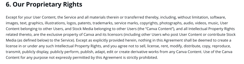  [screenshot of the copyright terms]