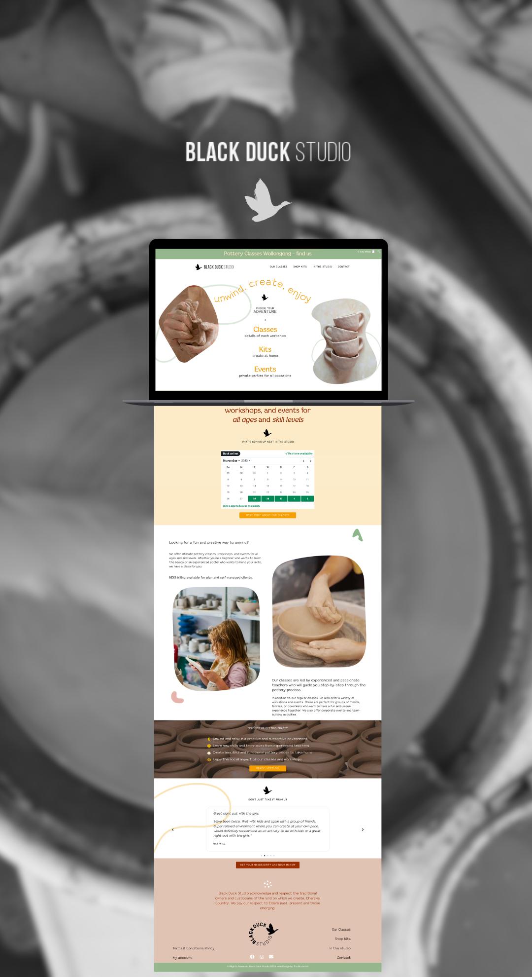 Dynamic Web Design for Black Duck Studio
